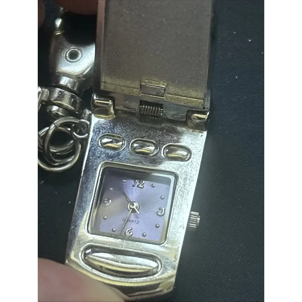 Flip Phone Keychain Quartz Watch